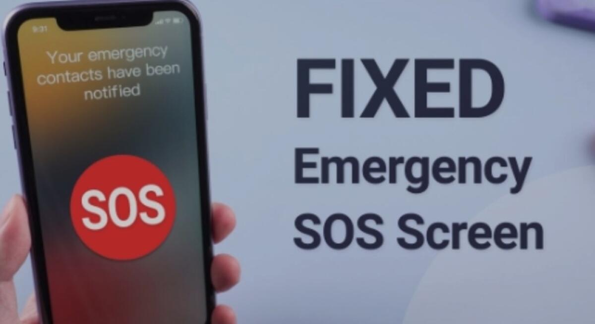3 modi migliori per risolvere il problema dell’iPhone bloccato in modalità SOS di emergenza - 