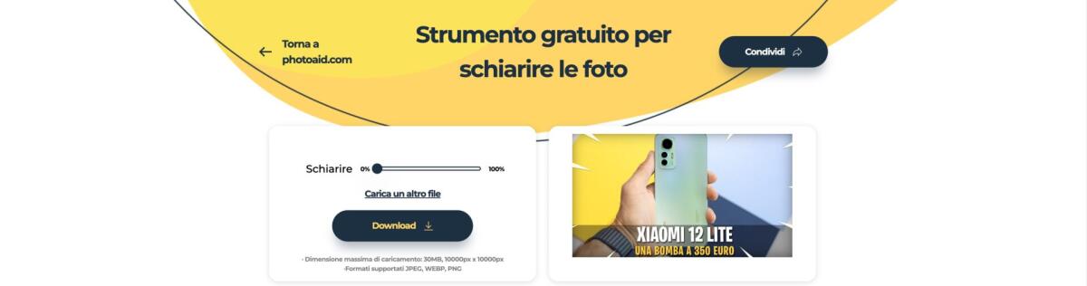 Sito per schiarire foto: ecco il MIGLIORE GRATIS - 
