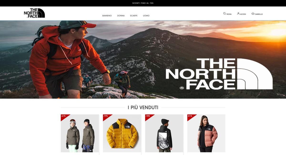 Thenorthfaceonlines-it.shop è un sito affidabile o una truffa? - 
