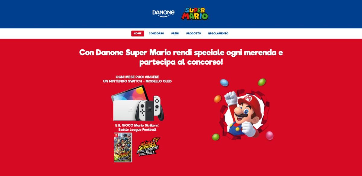 Concorso Danone: vinci Nintendo Switch e Mario Strikers | Come Partecipare - 