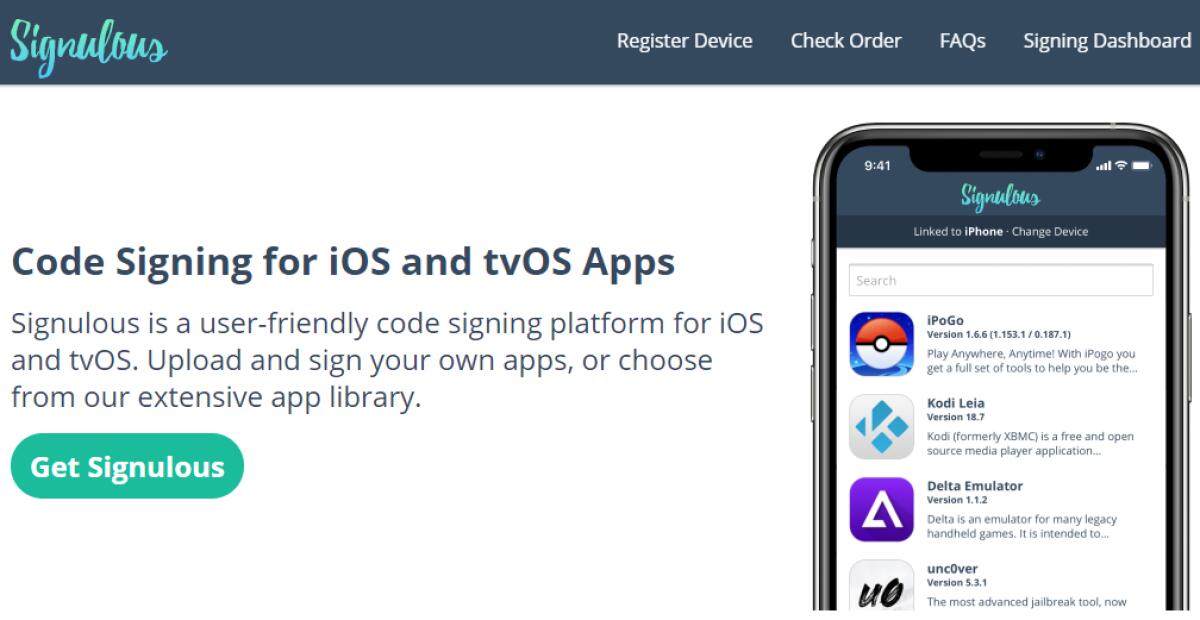 Signulous: installa tutte le app che vuoi su iPhone SENZA LIMITI [IPA] - 