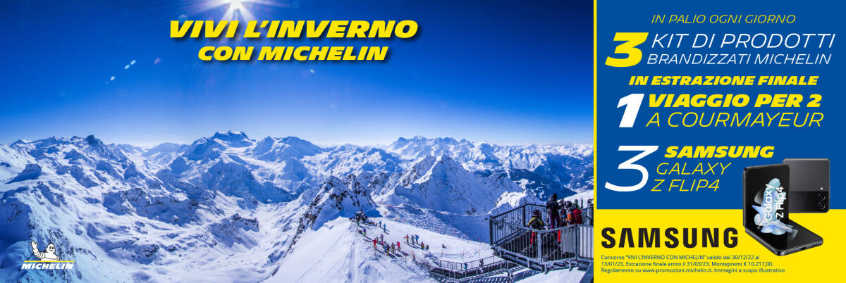 Concorso Michelin: vinci Samsung Galaxy Z Flip 4, viaggio | Come Partecipare - 