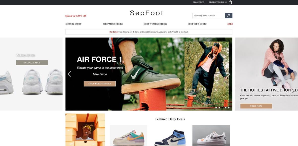 Sepfoot.com è un sito affidabile o una truffa? - 