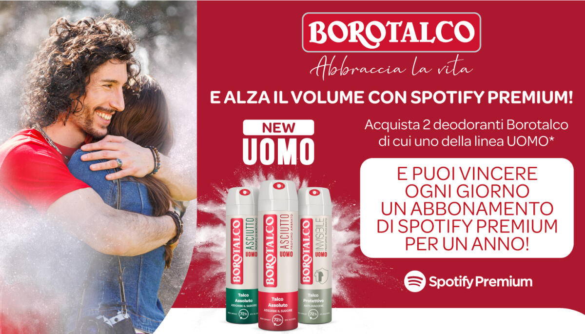 Concorso Borotalco: vinci Spotify Premium | Come Partecipare - 