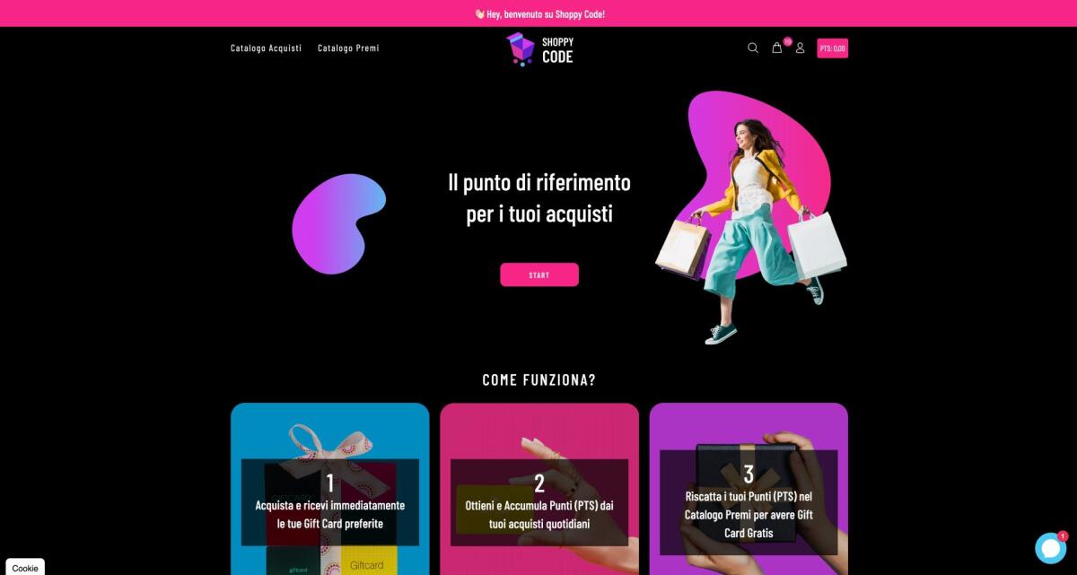 SHOPPY CODE: comprare Gift Card e carte prepagate online scontate - 