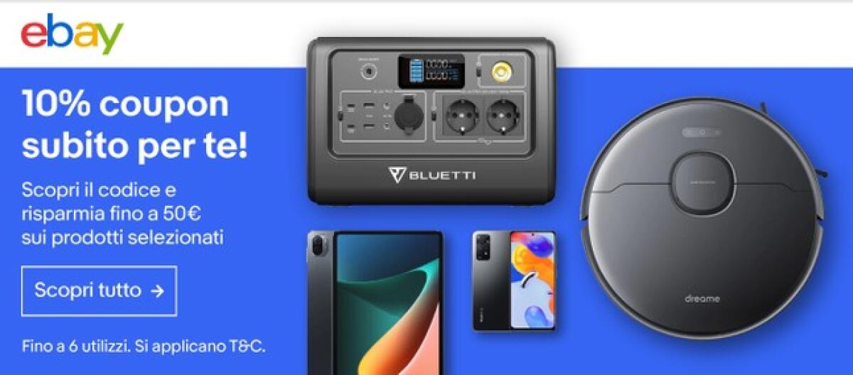 Coupon Sconto eBay Febbraio 2023: PIT10PERTE2023 10% - 