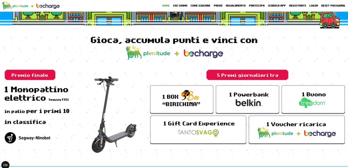 Concorso Be Charge: vinci monopattini e altri premi | Come Partecipare - 