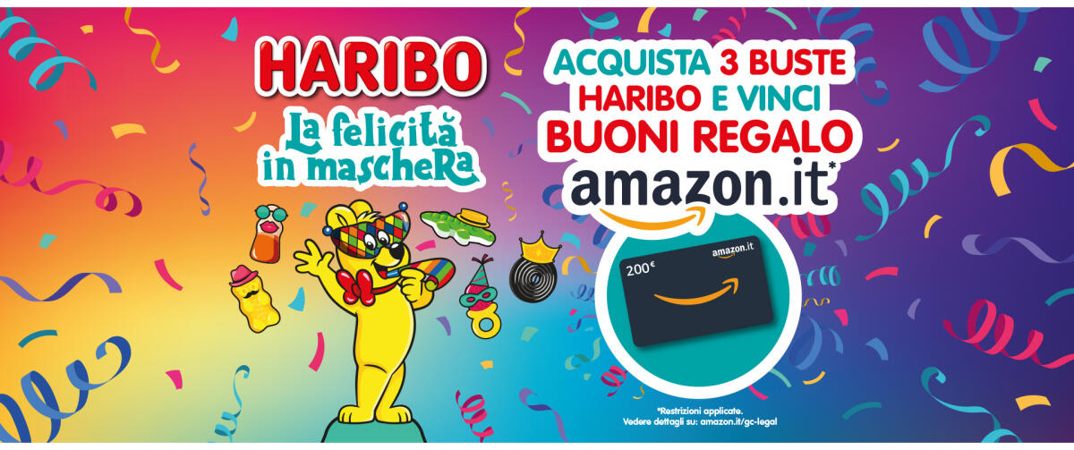 Concorso Haribo: vinci buoni Amazon da 200€ | Come Partecipare - 