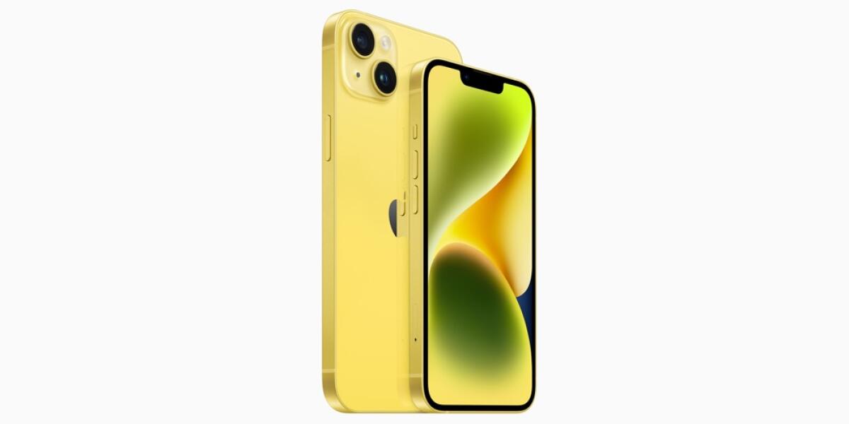 Apple presenta i nuovi iPhone 14 e iPhone 14 Plus in giallo - 