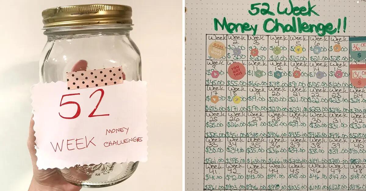 Come risparmiare 1.378 euro l’anno in modo FACILE - 52 week money challenge - 