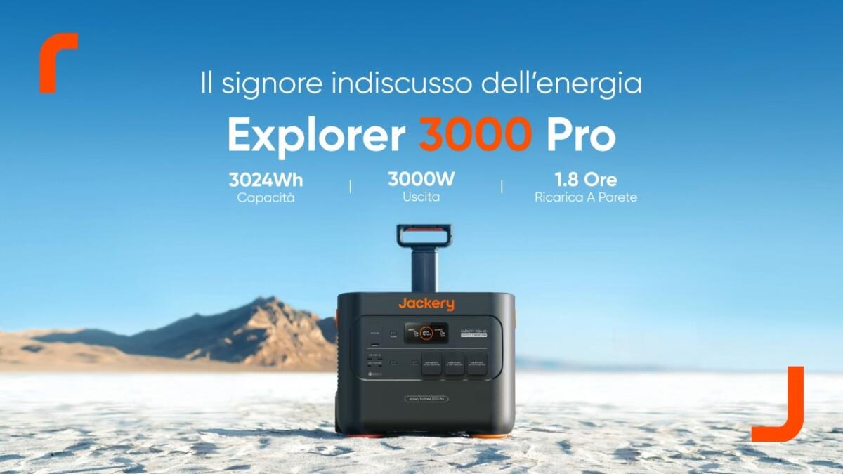 Jackery Explorer 3000 Pro: ecco la nuova power station portatile - 