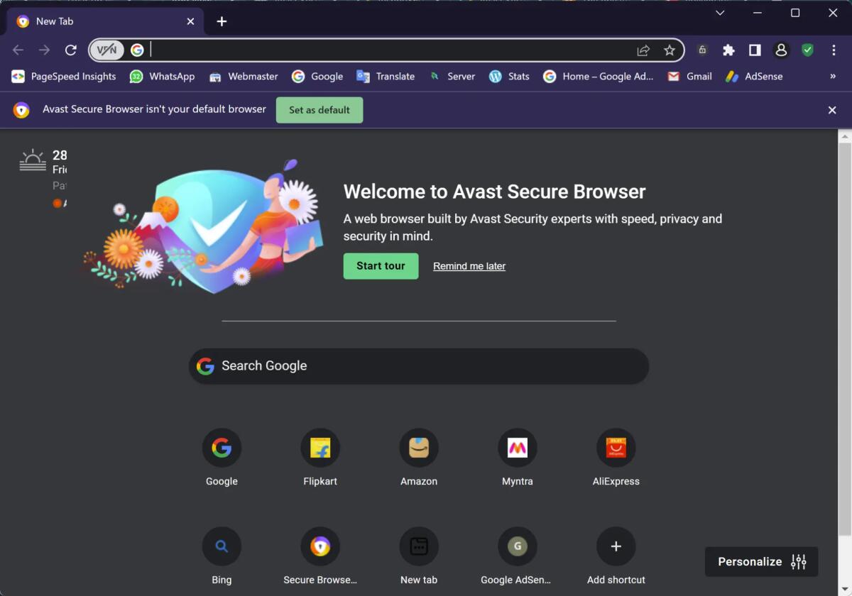 Scarica Avast Secure Browser PRO GRATIS per 1 anno - 
