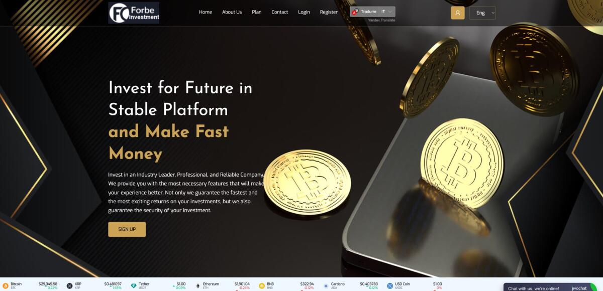 Forbecapitalinvestment investimenti: è un sito affidabile o una truffa? - 