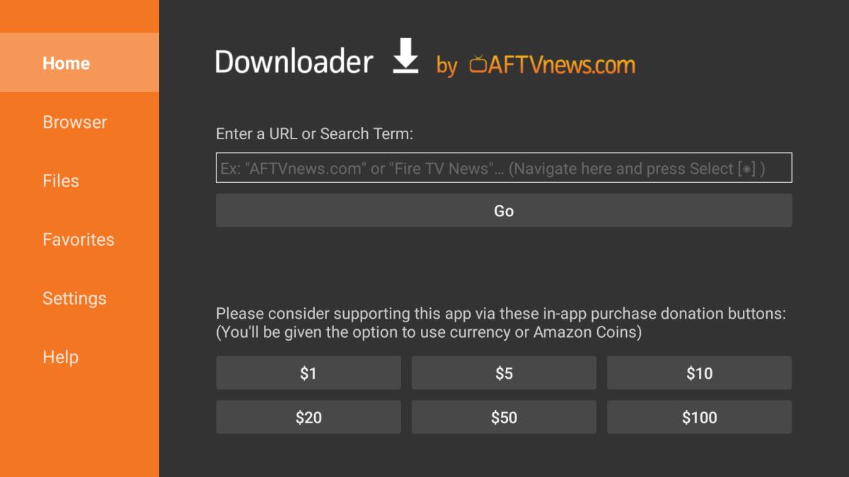Scaricare Downloader per Android TV e Fire TV Stick - LINK - 