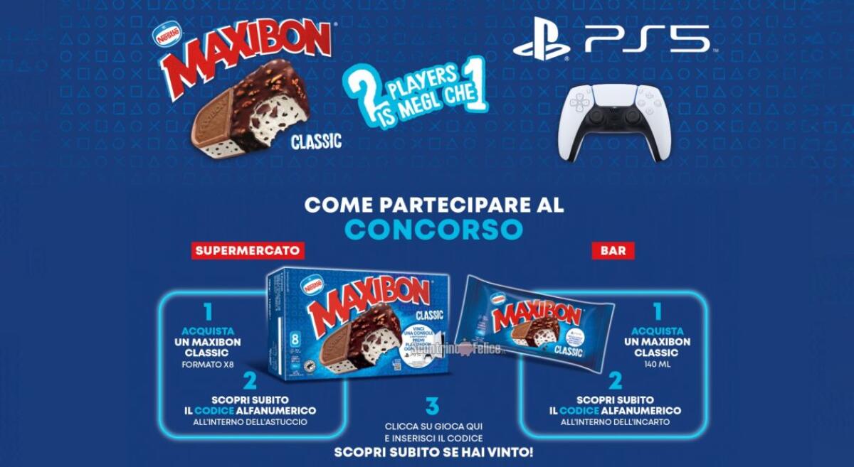 Concorso Maxibon: vinci tanti premi Playstation | Come Partecipare - 
