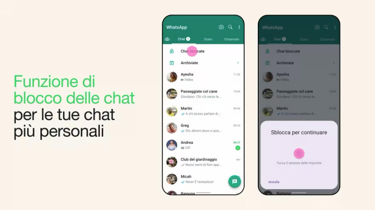 Come abilitare il blocco delle chat (lucchetto) su WhatsApp - 