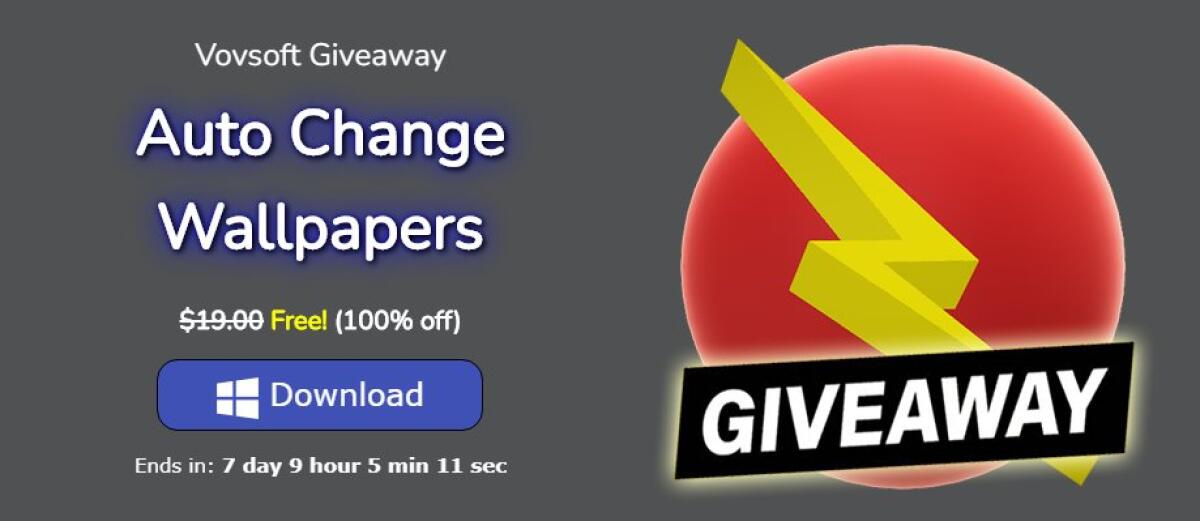 Scarica Vovsoft Auto Change Wallpapers GRATIS per sempre | PC Windows - 