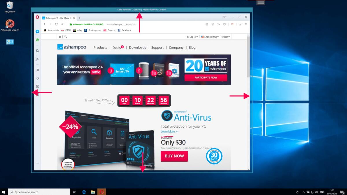 Scarica Ashampoo Snap 11 GRATIS per sempre | PC Windows - 