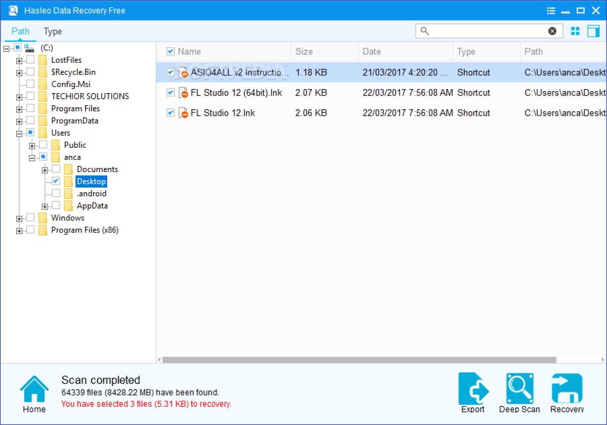 Scarica Hasleo Data Recovery Professional GRATIS per sempre | PC Windows - 