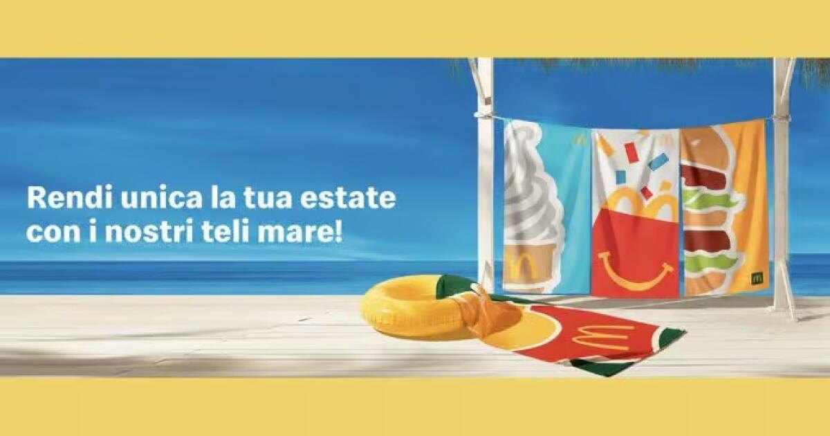 Come avere i nuovi Teli mare McDonald's 2023 - 