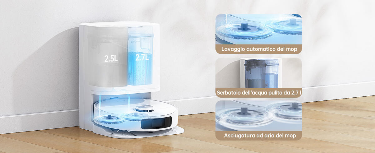 Dreame L10 Prime Nuovo Robot Aspirapolvere Lavapavimenti - 