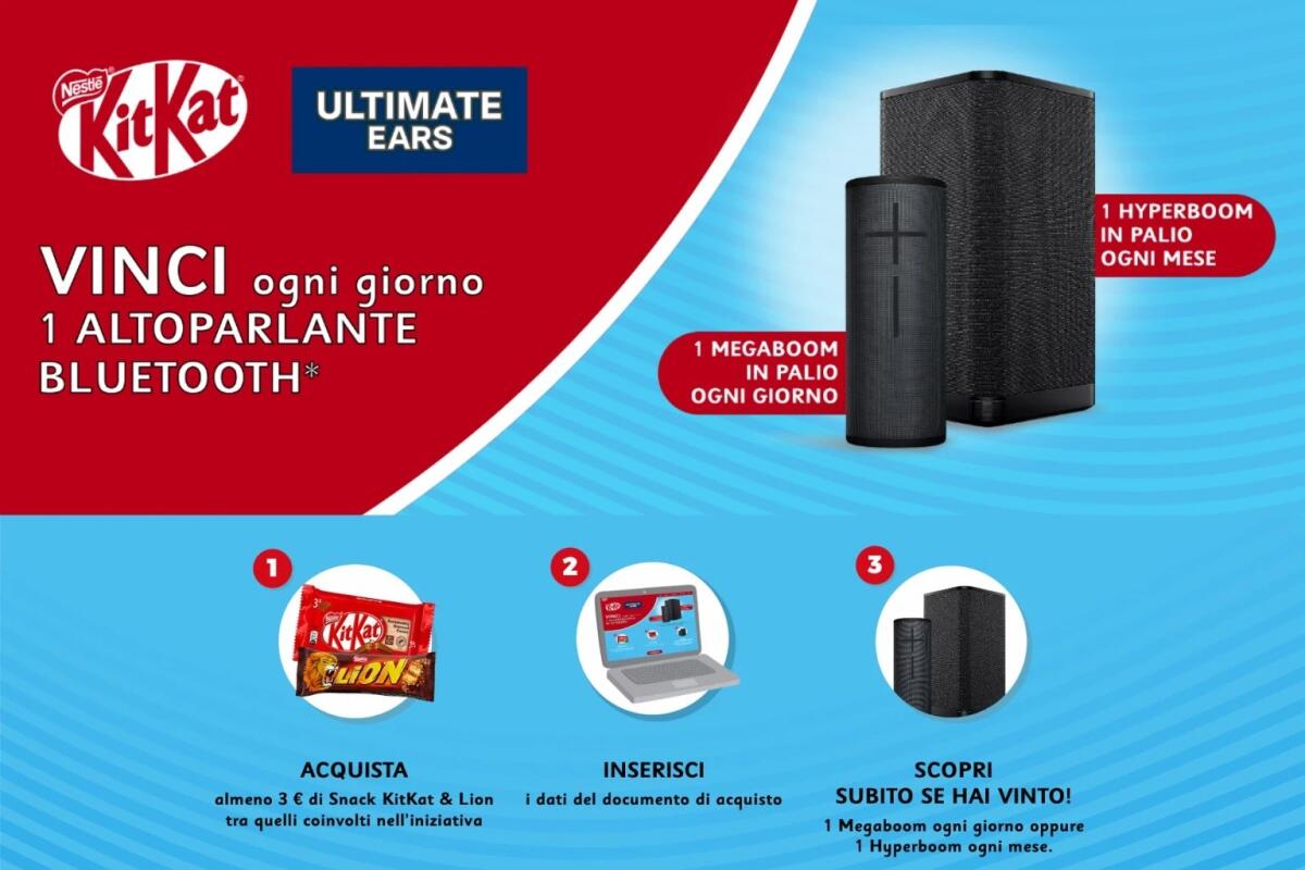 Concorso KitKat: vinci speaker bluetooth | Come Partecipare - 