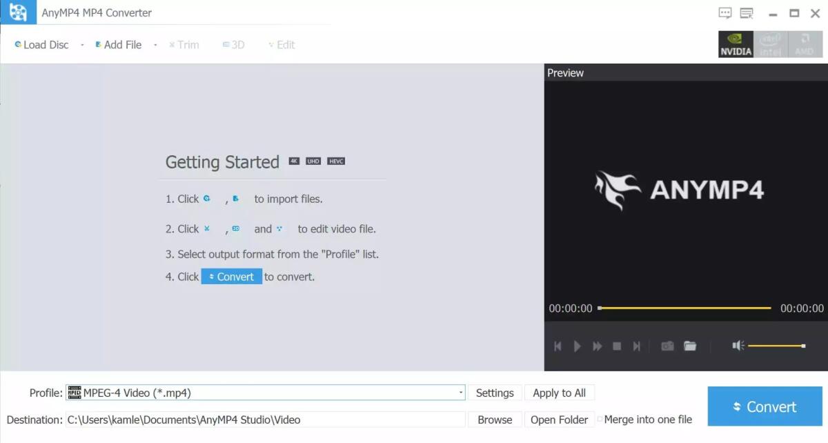 Scarica AnyMP4 MP4 Converter GRATIS per sempre | PC Windows - 