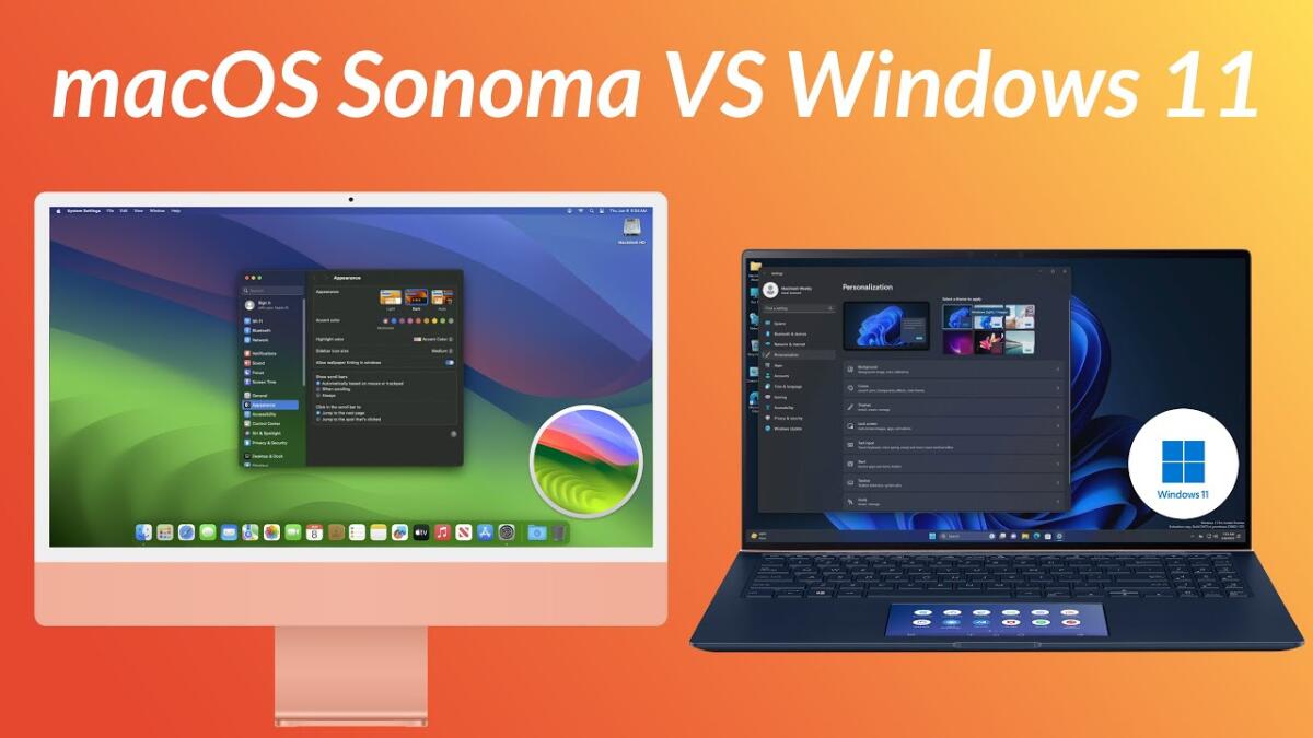macOS 14 Sonoma e Windows 11 23H2 disponibili al download - 
