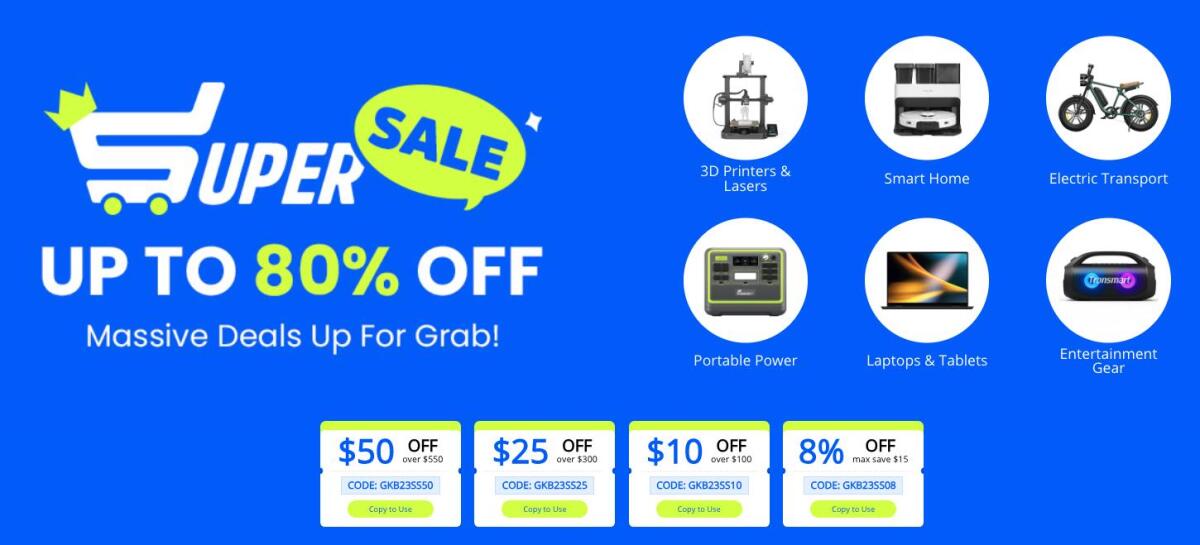 Ecco i Super Saldi GeekBuying: tanti coupon ed EXTRA sconto - 