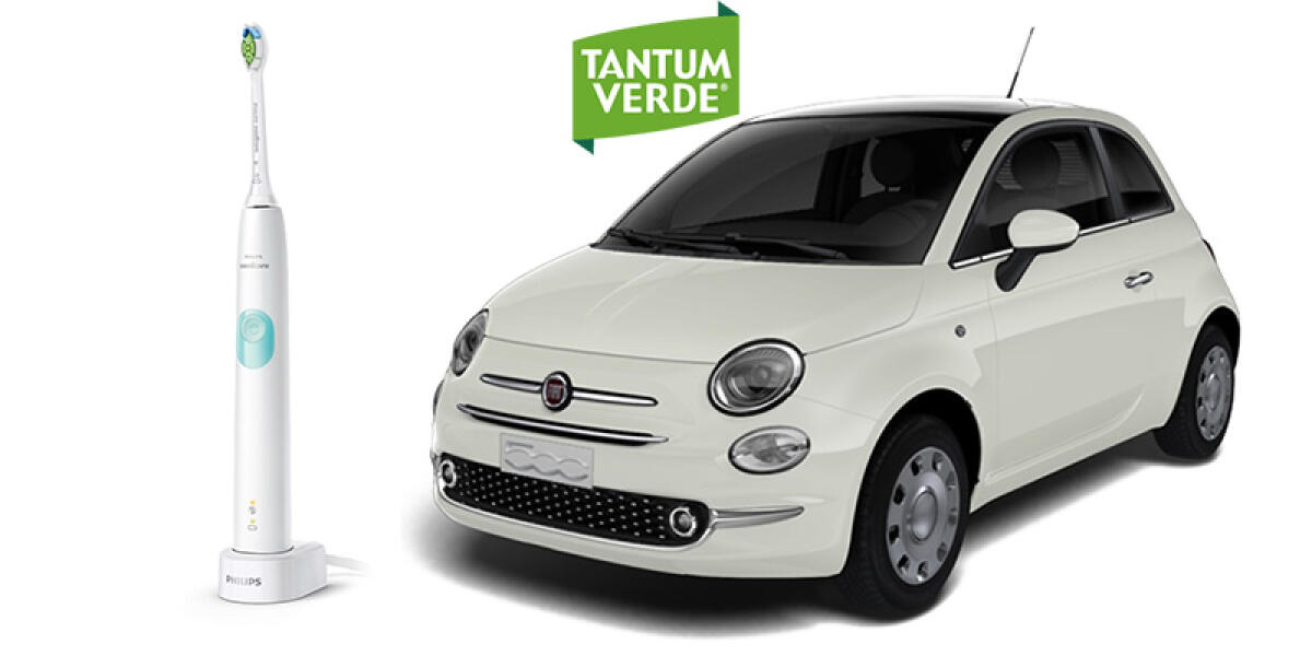 Concorso Tantum Verde: vinci Fiat 500 Hybrid e spazzolini Philips | Come Partecipare - 