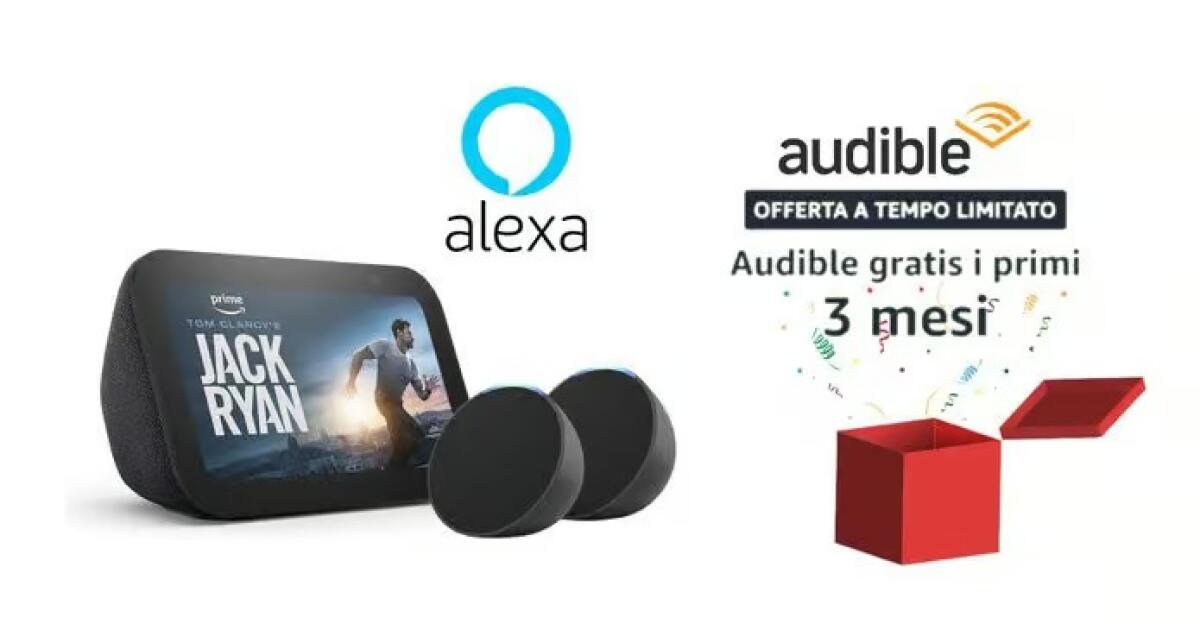 Alexa compie 5 anni e ti regala 3 mesi GRATIS di Audible - 