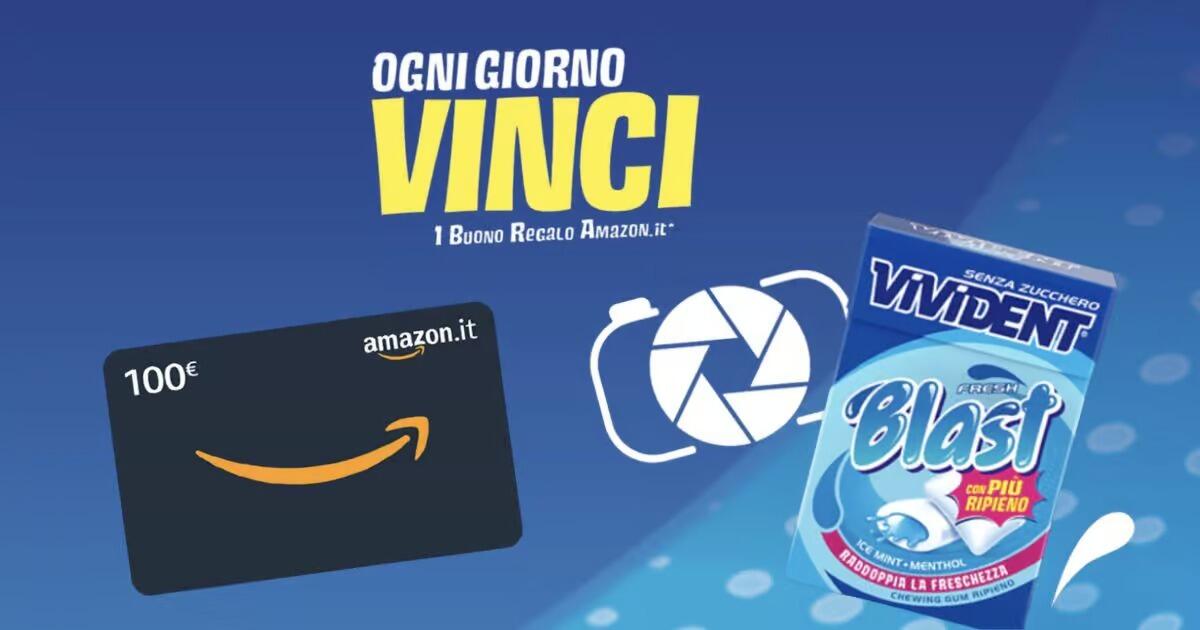 Concorso Vivident Blast: vinci buoni Amazon da 100 euro | Come Partecipare - 