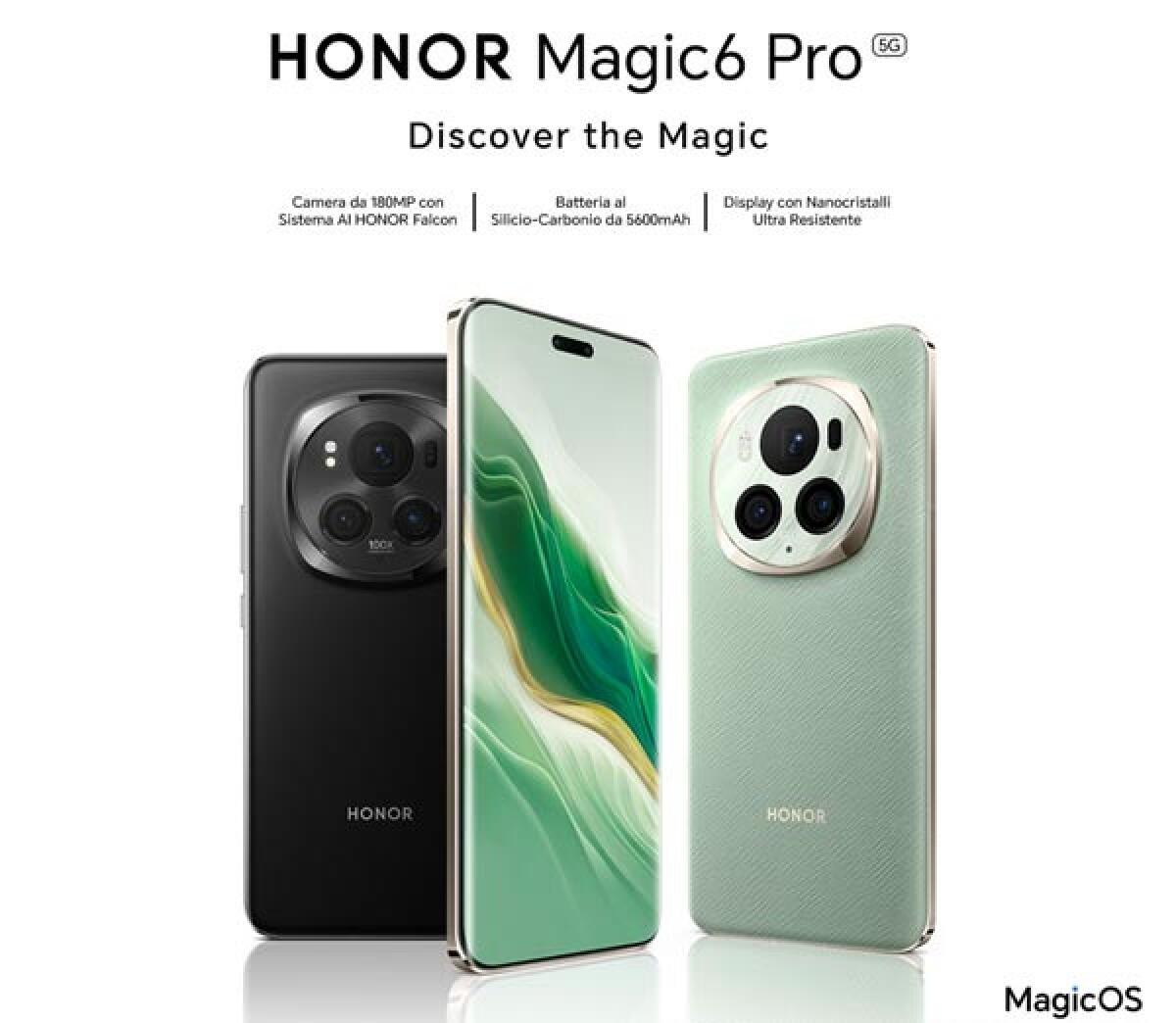 Honor Magic 6 Pro ufficiale | Scopri la SCHEDA TECNICA - 