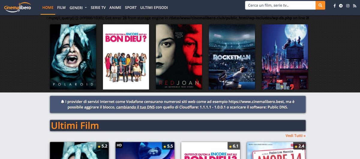 Cinemalibero nuovo indirizzo 2024: Scoprilo QUI - 