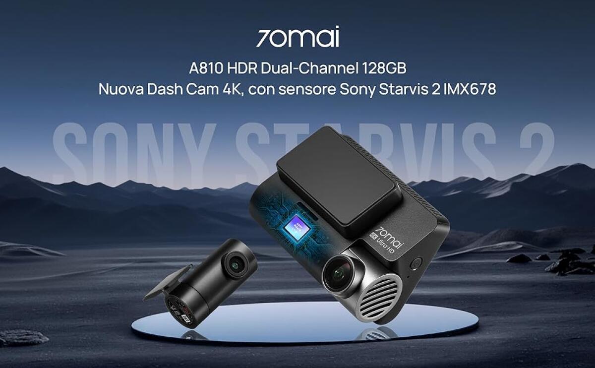 Ecco la nuova Dash Cam 70mai 4K A810: Prezzo e Caratteristiche - 