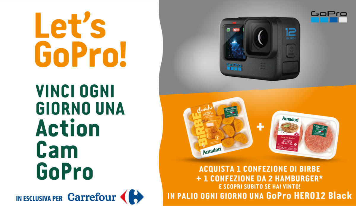 Concorso Amadori: vinci GoPro HERO 12 | Come Partecipare - 