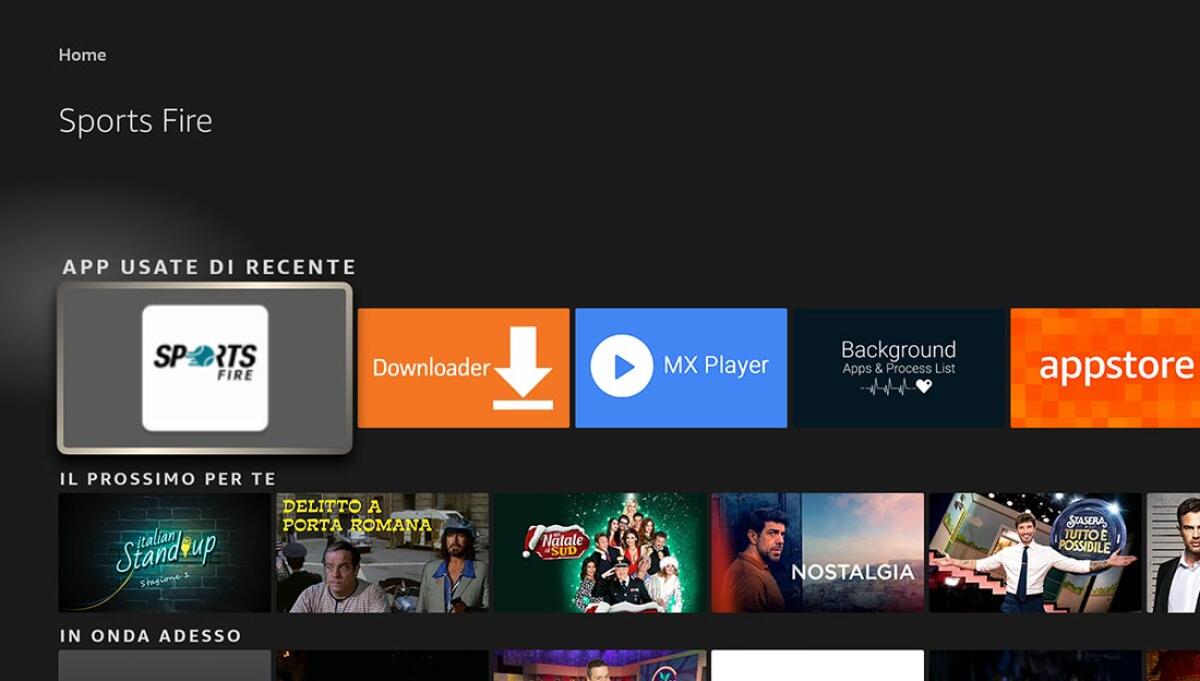 Sport in streaming GRATIS su Fire TV Stick con SportsFire - 