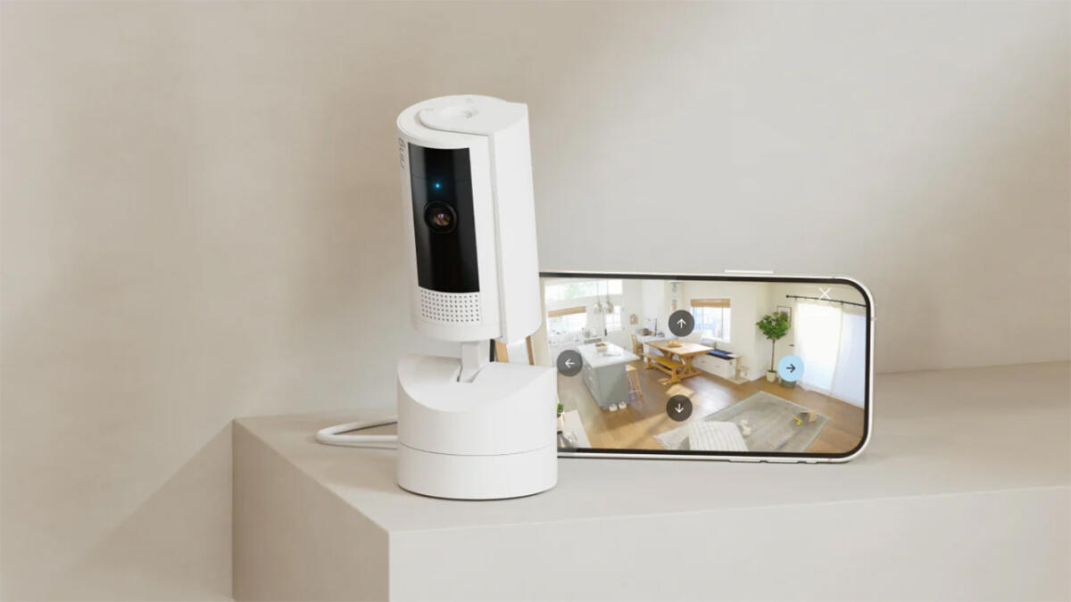 Ring Pan-Tilt Indoor Camera nuova videocamera di sicurezza per la casa - 
