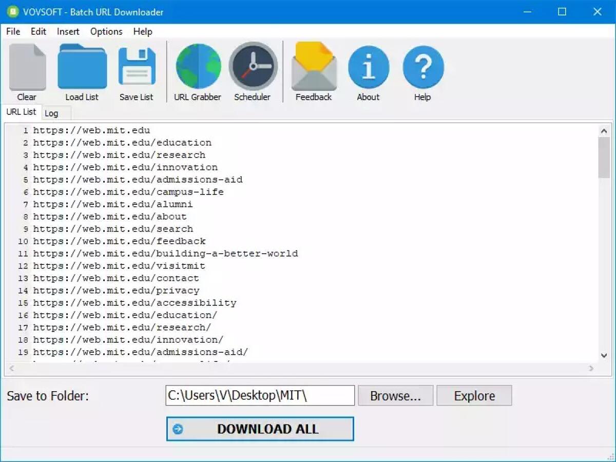 Scarica VovSoft Batch URL Downloader GRATIS per sempre | PC Windows - 