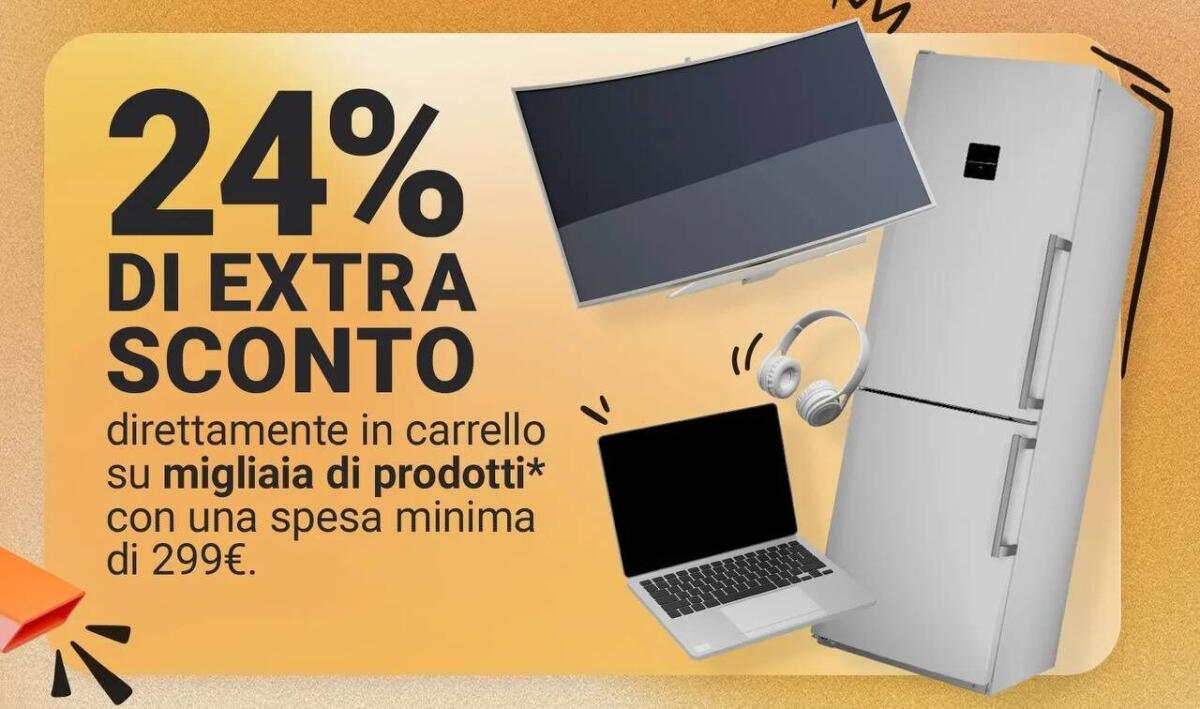 Unieuro sconta il 24% su quasi tutto il catalogo fino al 9 Giugno - 