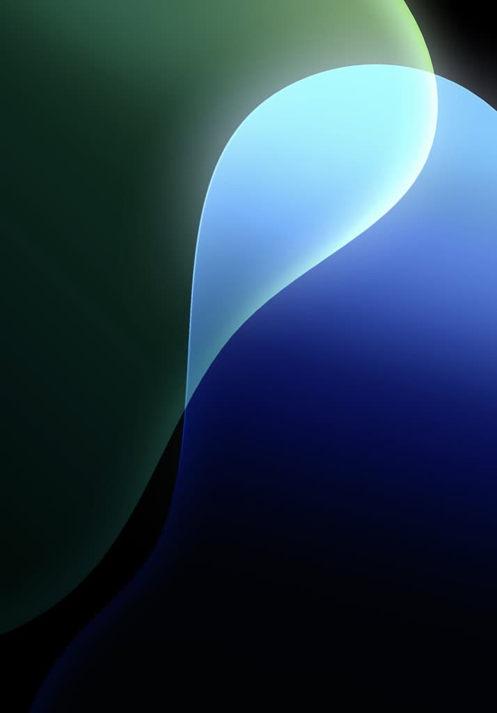 iPadOS 18 Green Portrait Dark