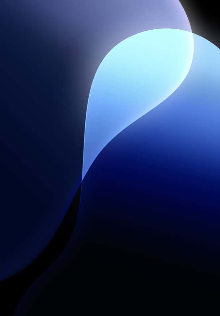 iPadOS 18 Blue Portrait Dark