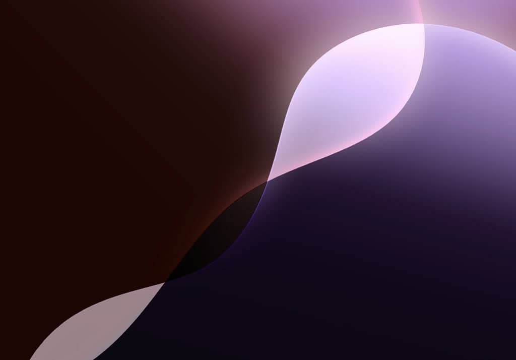 iPadOS 18 Purple Landscape Dark