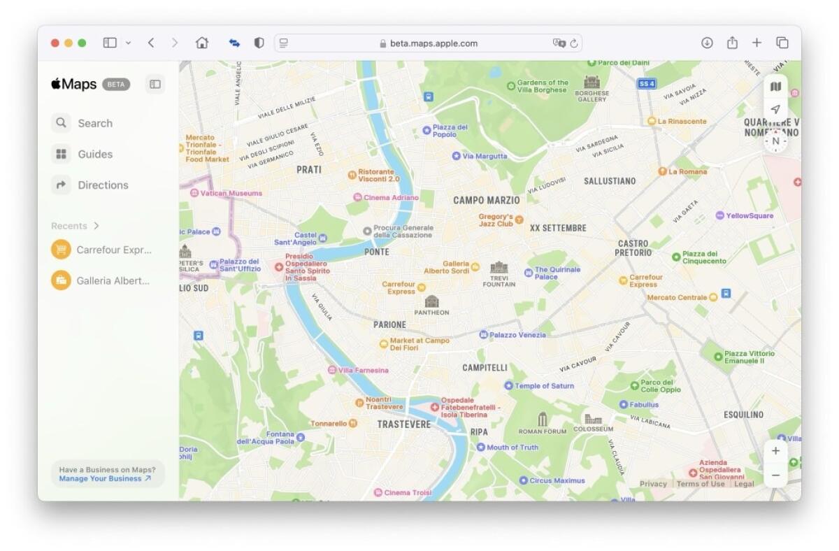 Le Mappe di Apple sono accessibili a tutti direttamente dal web - 
