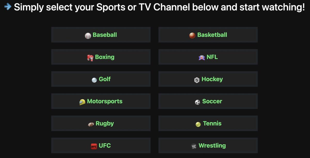 Stream2watch Nuovo Sito per Guardare TUTTO lo Sport in Streaming Gratis - 