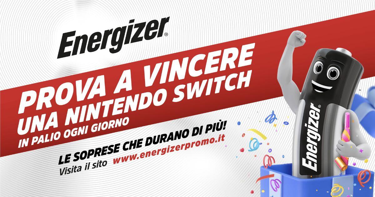 Concorso Energizer: vinci Nintendo Switch | Come Partecipare - 