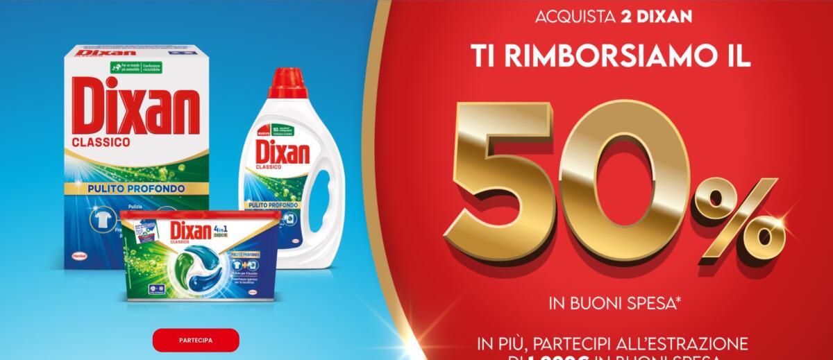 Cashback Dixan: Ottieni Rimborso 20 euro | ECCO COME - 