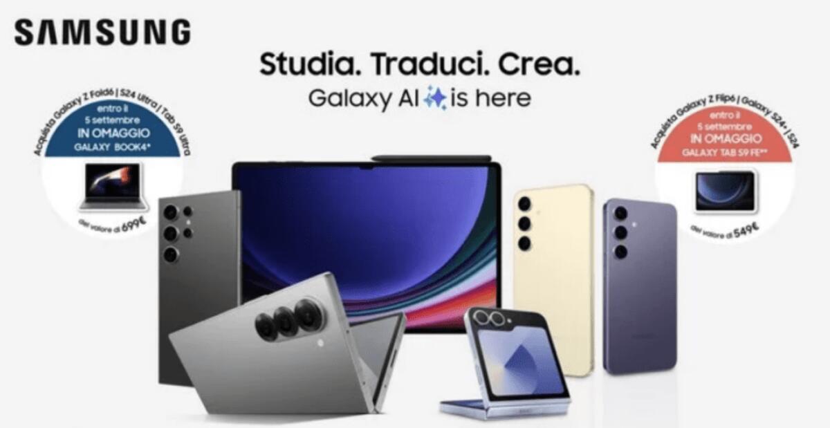 Samsung ti regala un Galaxy Tab S9 Ultra o un Galaxy Tab S9 FE - 