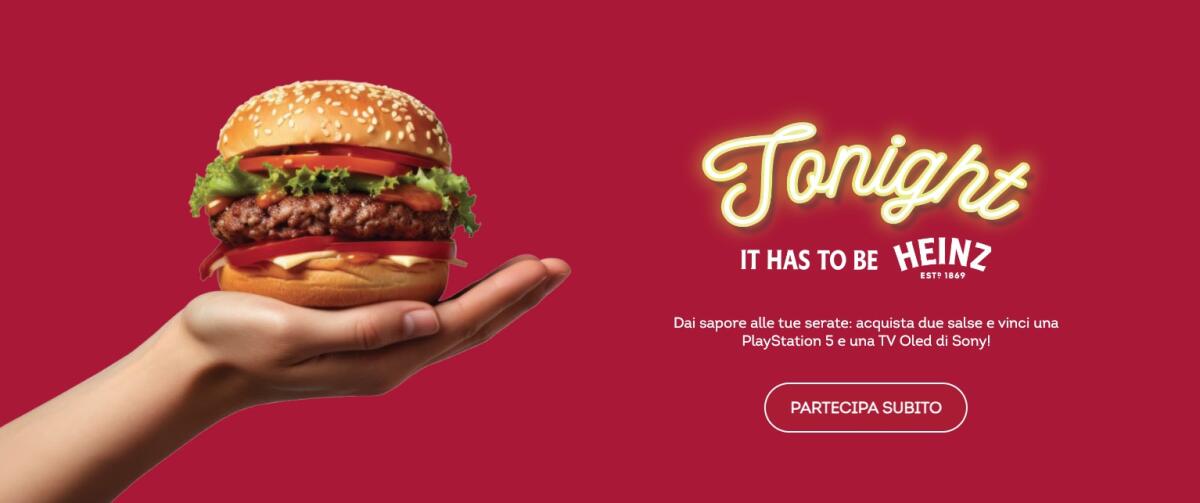 Concorso Heinz: vinci PlayStation 5 e TV Oled Sony | Come Partecipare - 