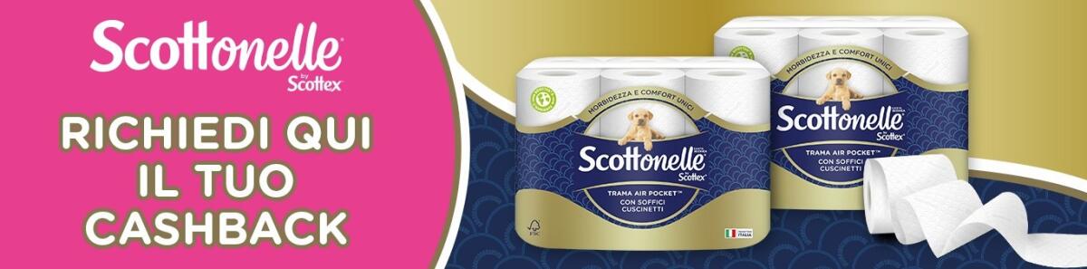 2 confezioni di carta igienica Scottonelle a 19 euro su Amazon - 